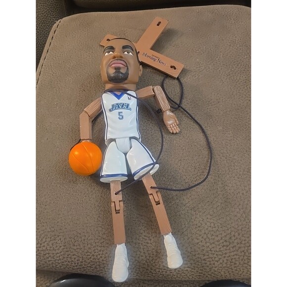 NBA Utah Jazz Carlos Boozer Marinette Doll Puppet Deseret Morning News HTF - Picture 8 of 8